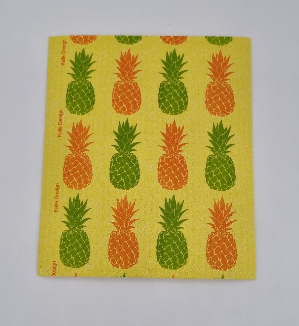 Designer-Schwammtuch (1x Pack mit 5 Stk.) -Ananas-ABVERKAUF!